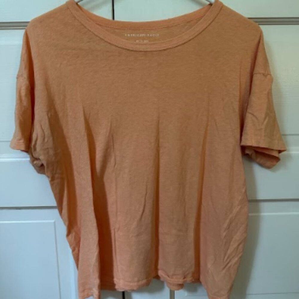 American Eagle Orange Cotton Tee